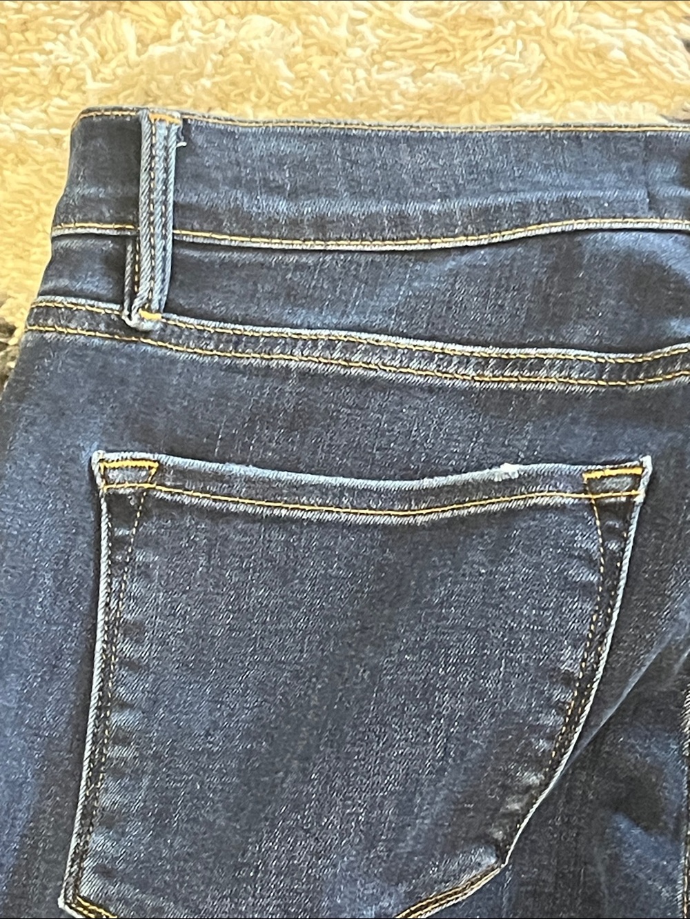 NWOT FRAME Le Garçon Slim Boyfriend Jeans Dark Wash Premium Denim Size 26 - Picture 12 of 13